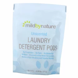 Капсулы со стиральным порошком, без запаха, Laundry Detergent Pods, Mild By Nature  177г Без запаха (43554001)