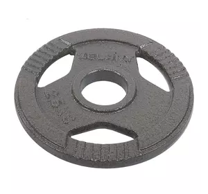 Блины (диски) стальные с хватом TA-7791 Zelart  2,5кг  Серый (58363172)