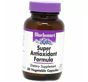 Супер формула Антиоксидантов, Super Antioxidant Formula, Bluebonnet Nutrition  30вегкапс (70393013)