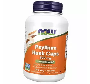 Псиллиум шелуха семян подорожника, Psyllium Husk 500, Now Foods  200вегкапс (69128022)