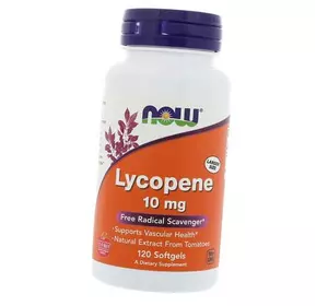 Ликопин из Натурального экстракта томата, Lycopene 10, Now Foods  60гелкапс (70128014)