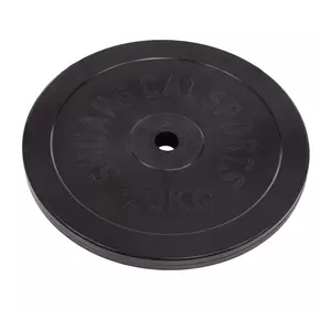 Блины (диски) обрезиненные Shuang Cai Sports TA-2188   20кг  Черный (58508117)