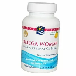 Омега для женщин, Omega Woman, Nordic Naturals  120гелкапс Лимон (67352014)