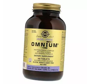 Мультивитамины без железа, Omnium Iron-Free, Solgar  100таб (36313088)