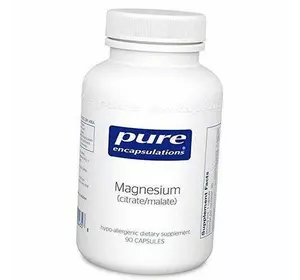 Магний Цитрат Малат, Magnesium Citrate/Malate, Pure Encapsulations  90капс (36361024)