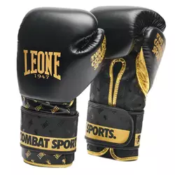 Боксерские перчатки Leone DNA Leone 1947  16oz Черно-золотой (37333055)