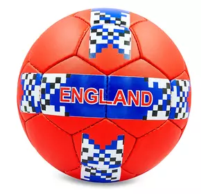 Мяч футбольный England FB-0138 Ballonstar  №5 Красно-синий (57566041)
