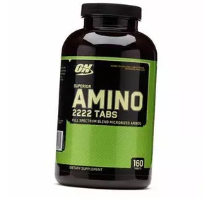 Аминокислоты в таблетках, Amino 2222, Optimum nutrition  160таб (27092005)