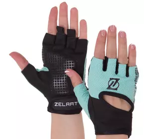 Перчатки для фитнеса MA-3886 Zelart  XS Черно-мятный (07363064)