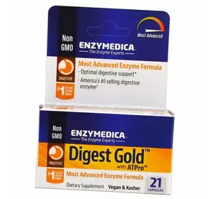 Комплекс ферментов, Digest Gold with ATPro, Enzymedica  21капс (69466001)