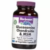 Глюкозамин Хондроитин МСМ, Glucosamine Chondroitin Plus MSM, Bluebonnet Nutrition  60вегкапс (03393002)