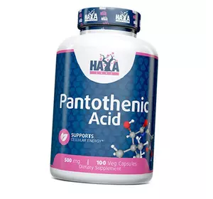 Пантотеновая кислота, Pantothenic Acid 500, Haya  100вегкапс (36405088)