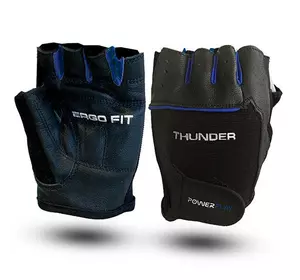 Перчатки для фитнеса Thunder 9058 Power Play  L Черно-синий (07228099)
