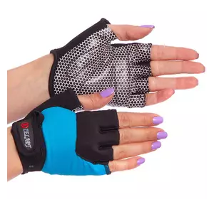 Перчатки для фитнеса женские BC-3788 Zelart  M Синий (07363022)