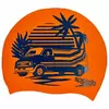 Шапочка для плавания Slogan Print Speedo   Оранжево-синий (60443005)