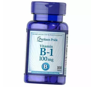 Тиамин Гидрохлорид, Vitamin B-1 100, Puritan's Pride  100таб (36367196)
