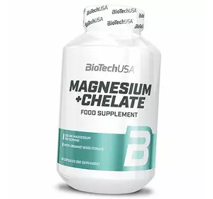 Магний, Magnesium + Chelate, BioTech (USA)  60капс (36084048)