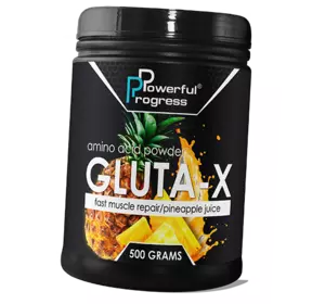 Аминокислота Глютамин, Gluta-X, Powerful Progress  500г Ананас (32401001)