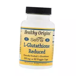 Глутатион для печени, L-Glutathione Reduced 500, Healthy Origins  60вегкапс (70354008)
