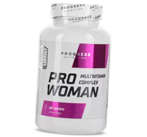 Мультивитамины для женщин, Pro Woman, Progress Nutrition  60таб (36461005)