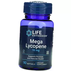 Ликопин, Mega Lycopene 15, Life Extension  90гелкапс (70346008)