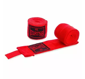 Бинты боксерские MA-0031 Matsa  3м Красный (37240006)