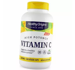 Витамин С, Аскорбиновая кислота, Vitamin C 1000 Caps, Healthy Origins  360вегкапс (36354057)