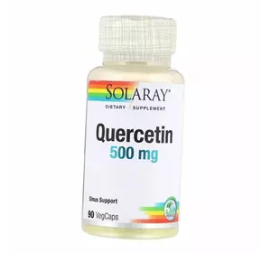 Кверцетин, Quercetin 500, Solaray  90вегкапс (70411002)