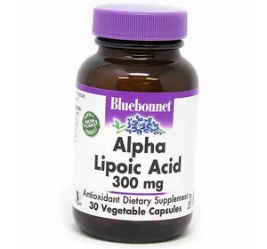 Альфа Липоевая кислота, Alpha Lipoic Acid 300, Bluebonnet Nutrition  30вегкапс (70393009)