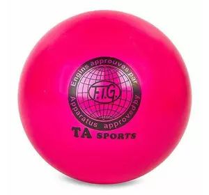 Мяч для художественной гимнастики TA Sports BA-GB75    Розовый (60508023)