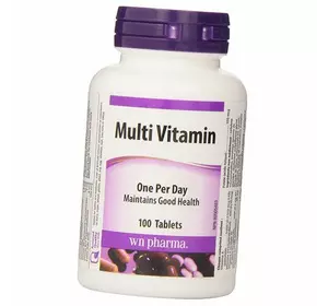 Ежедневные витамины, Multi Vitamin One Per Day, Webber Naturals  100таб (36485003)