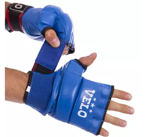 Перчатки для смешанных единоборств MMA ULI-4023 Velo  S Синий (37241059)
