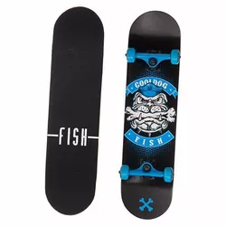 Скейтборд деревянный в сборе SK-414-10 No branding   Черно-синий (60429387)