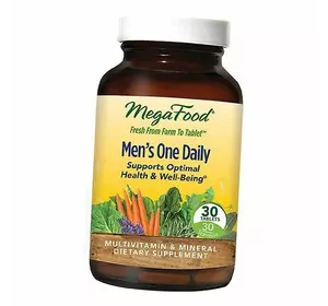 Мультивитамины для мужчин, Men's One Daily, Mega Food  30таб (36343003)