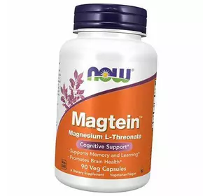 Магний L-треонат, Magtein, Now Foods  90вегкапс (36128392)
