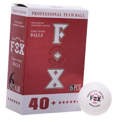 Набор мячей для настольного тенниса Fox T006 FDSO   Белый 6шт (60508452)