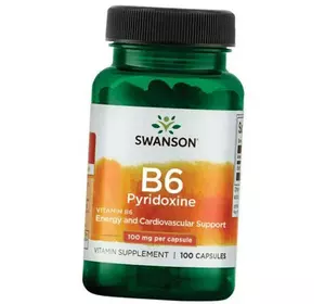 Пиридоксин, Vitamin B6 Pyridoxine 100, Swanson  100капс (36280095)