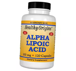 Липоевая кислота для похудения, Alpha Lipoic Acid 100, Healthy Origins  120капс (70354002)
