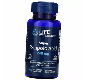 R-Липоевая Кислота, Super R-Lipoic Acid 240, Life Extension  60вегкапс (70346001)