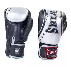 Перчатки боксерские FBGV-TW4 Twins  16oz Черно-серебряный (37426048)