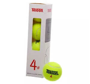 Мяч для большого тенниса Teloon-4 Teloon   Салатовый 4шт (60496034)