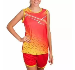 Форма для легкой атлетики женская LD-8310   XL Красно-желтый (60429511)