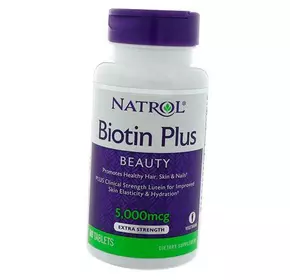 Биотин, Biotin Plus, Natrol  60таб (36358030)