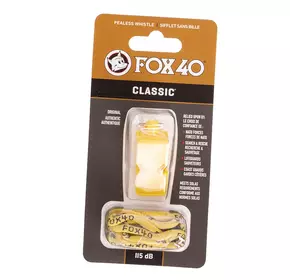 Свисток судейский Classic FOX40     Желтый (33508215)