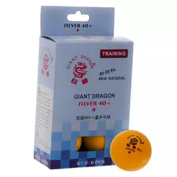 Набор мячей для настольного тенниса Giant Dragon Silver MT-6562    Оранжевый 6шт (60508456)