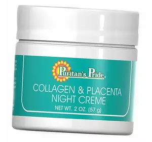 Ночной крем с Коллагеном, Collagen & Placenta Night Creme, Puritan's Pride  57г  (43367007)