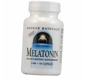 Мелатонин, Melatonin 3, Source Naturals  120капс (72355004)