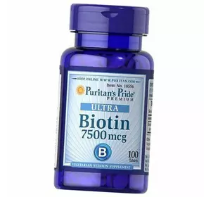 Биотин, Biotin 7500, Puritan's Pride  100таб (36367131)