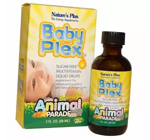 Витамины для детей, Animal Parade Baby Plex, Nature's Plus  60мл Апельсин (36375038)