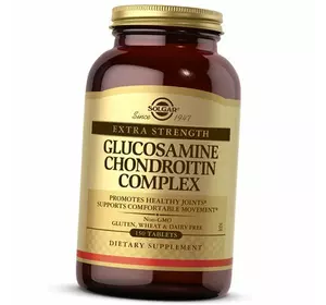 Глюкозамин Хондроитин Комплекс, Glucosamine Chondroitin Complex, Solgar  150таб (03313006)